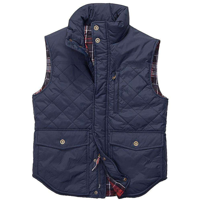 Southern Proper Varsity Vest in Navy