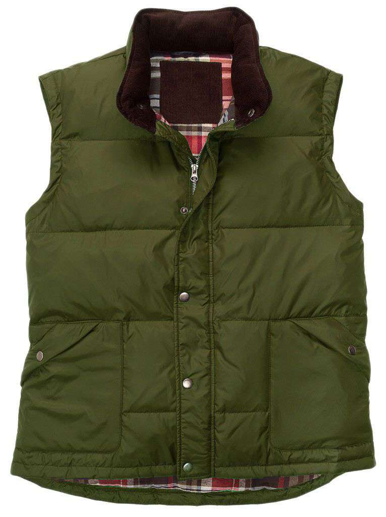 Southern Proper WM. Lamb & Son Field Vest in Hunter Green