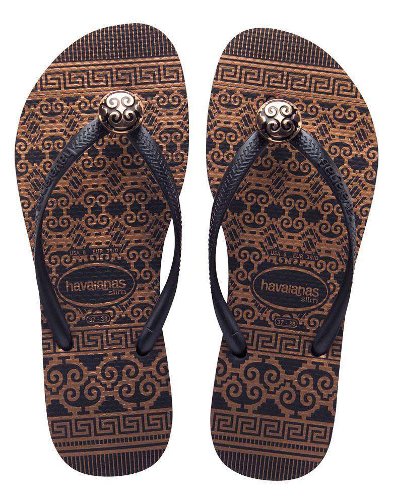 Slim Ceramic Sandals in Black by Havaianas-35/36