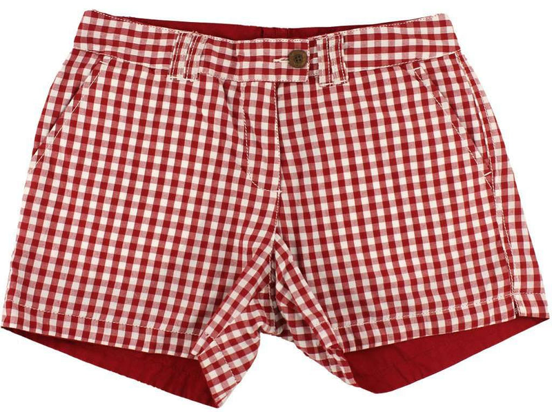Olde School Brand Reversible Women's Shorts in Crimson and White ...