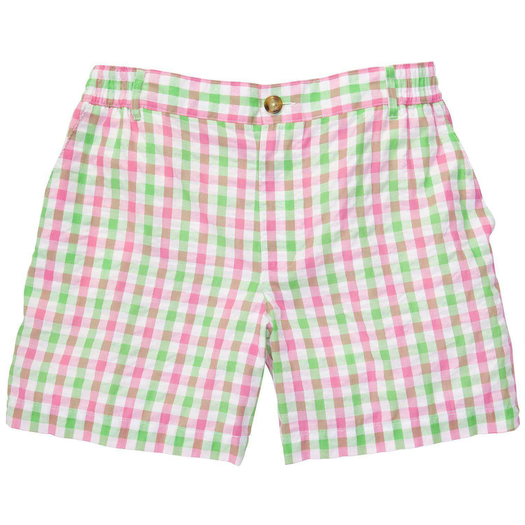 Southern Proper Pink and Green Seersucker Shorts – Country Club Prep