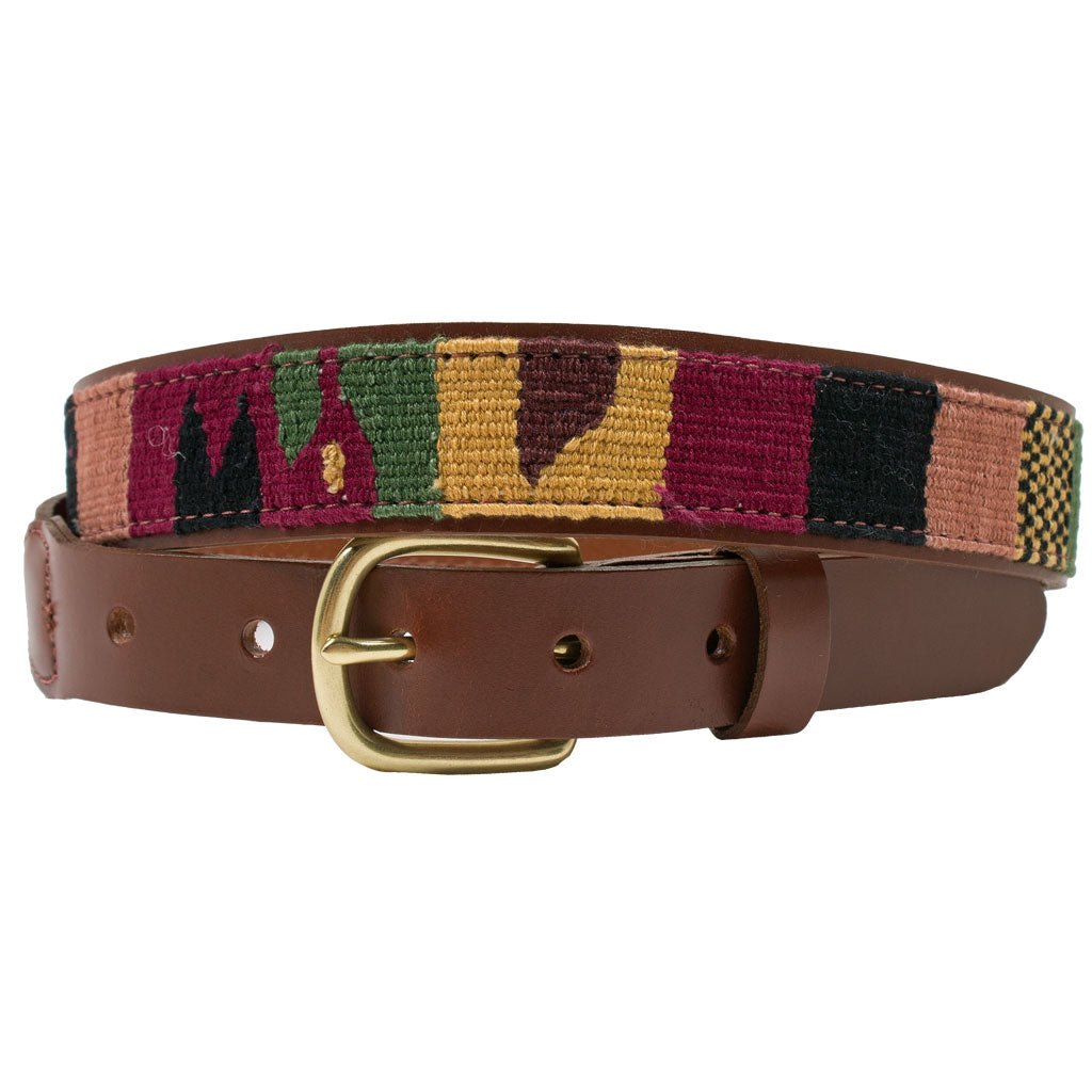 Safari Guatemalan Leather Back Belt by Country Club Prep