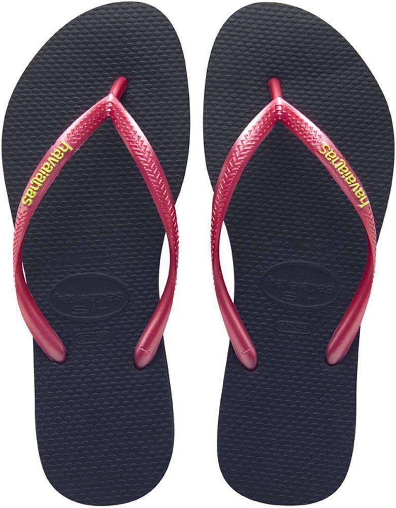 black and coral havaianas