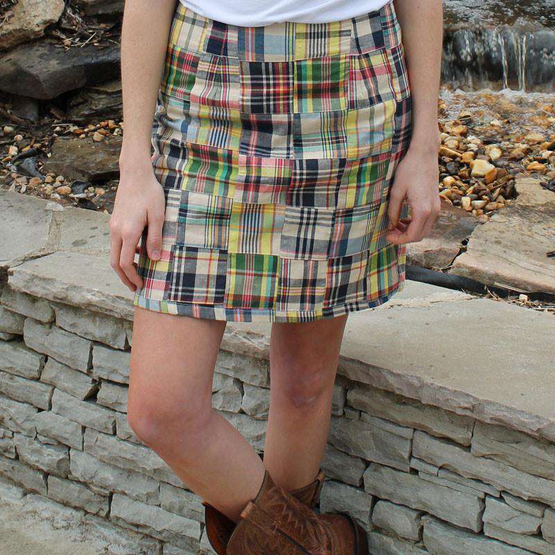 Just Madras Lucy Skirt in Great Island Madras – Country Club Prep