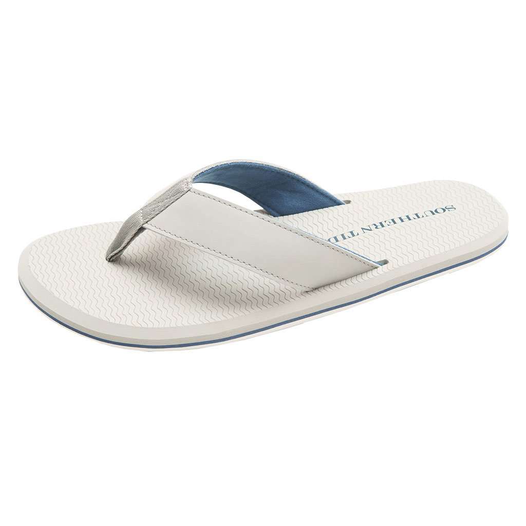 Southern Tide Leather Flipjack in Seagull Grey