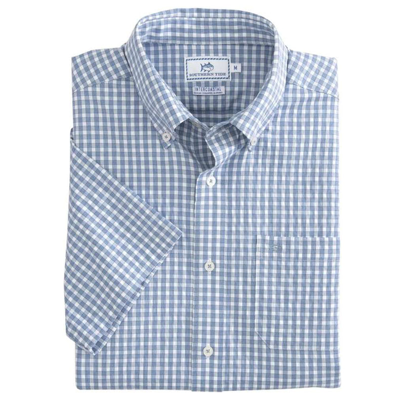 Southern Tide Lucayan Gingham Intercoastal Short Sleeve Button Down ...