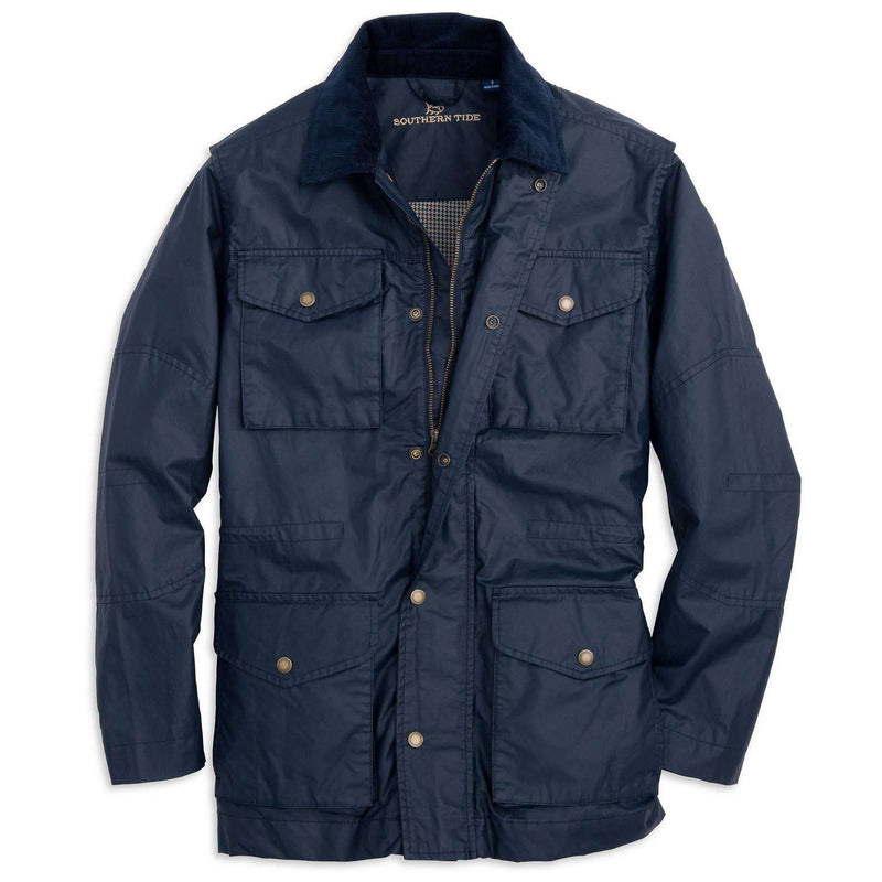 Southern Tide Maritime Wax Jacket in Blue Depths – Country Club Prep