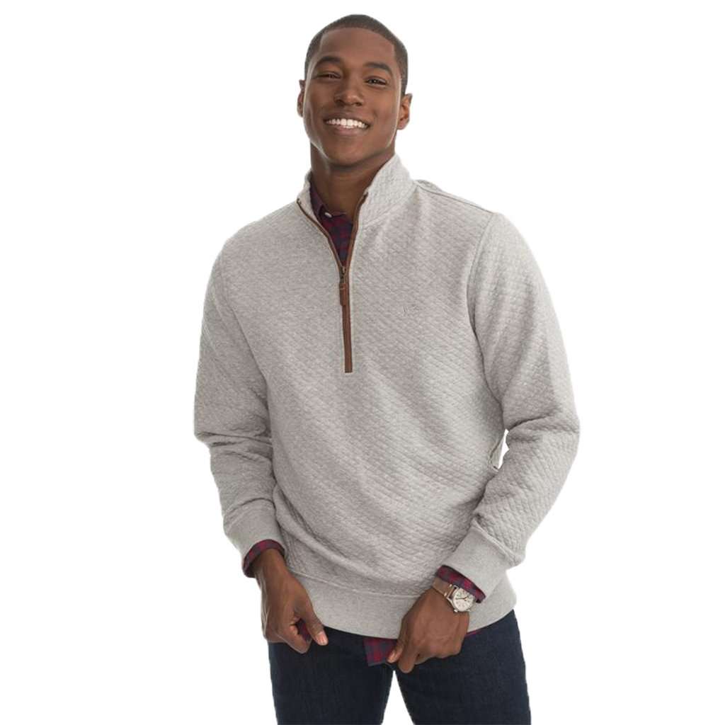Southern Tide Sundown Quilted Quarter Zip Pullover | Free Shipping