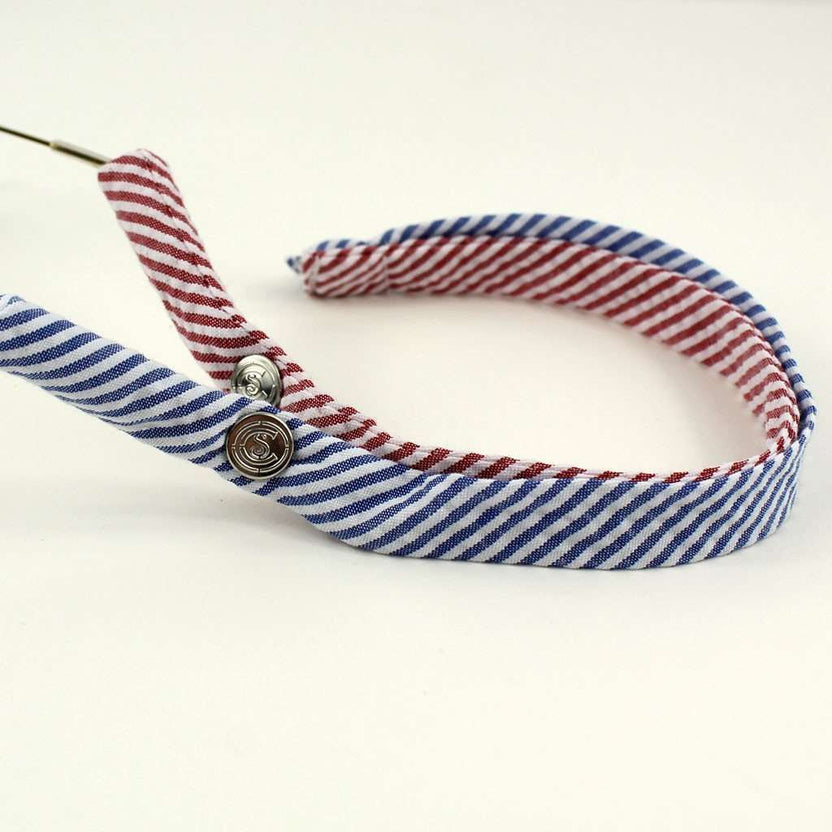 Red and Blue Blood USA Seersucker Mix Sunglass Straps by Cottonsnaps ...