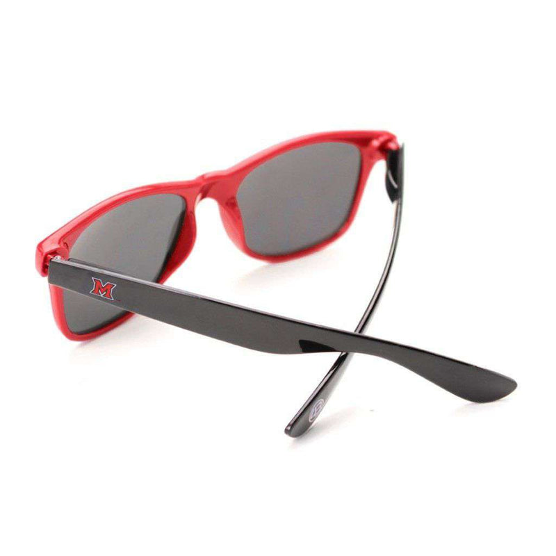 Society43 Miami University Throwback Sunglasses in Red and Black