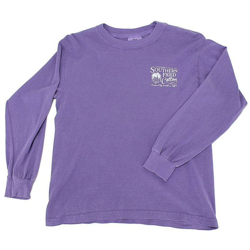 Southern Fried Cotton Youth Winston II Long Sleeve Tee Shirt in Violet ...