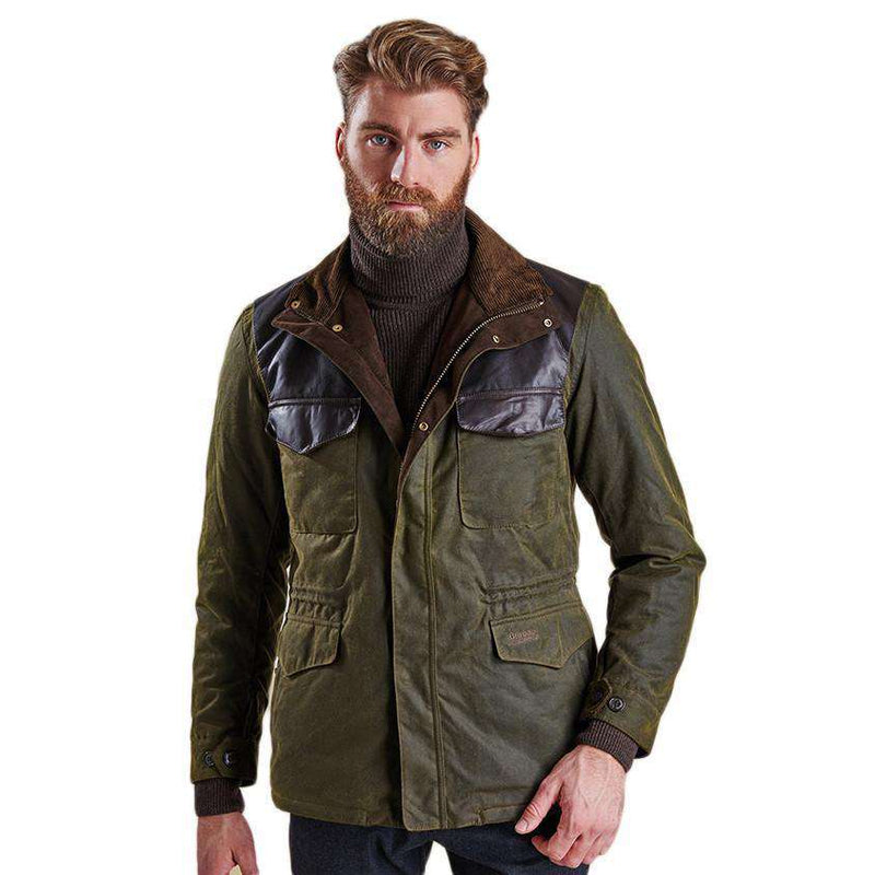 Barbour Land Rover Traveller Wax Jacket in Olive – Country Club Prep