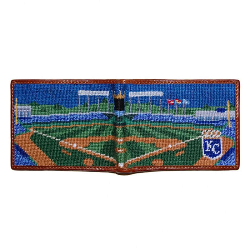 Kauffman Stadium Scene Needlepoint Wallet by Smathers & Branson