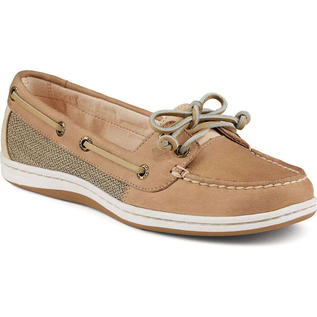 sperry angelfish linen oat