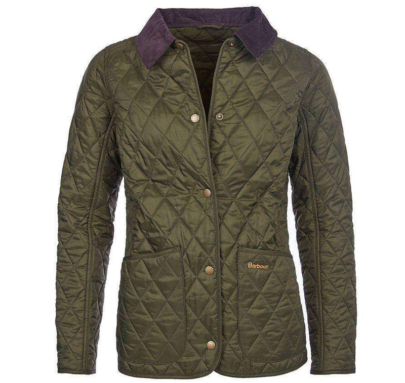 Barbour Annandale Quilted Jacket in Olive Green – Country Club Prep
