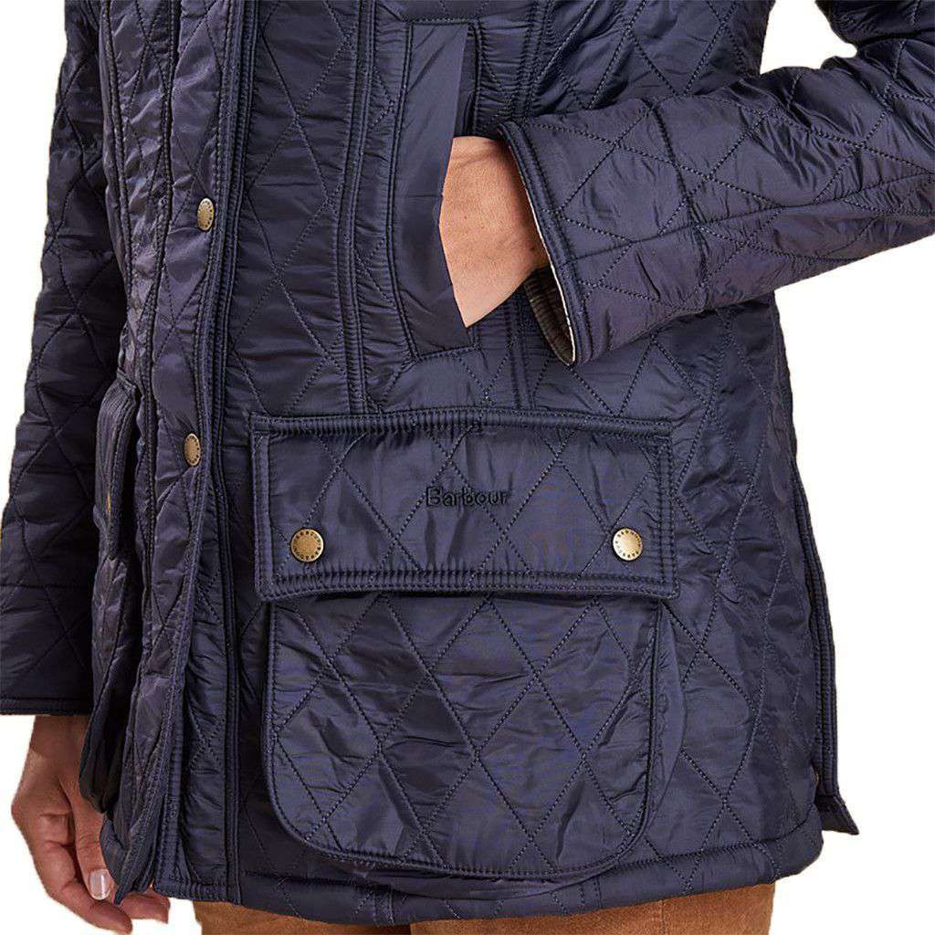 Barbour Beadnell Polarquilt Jacket in Navy – Country Club Prep