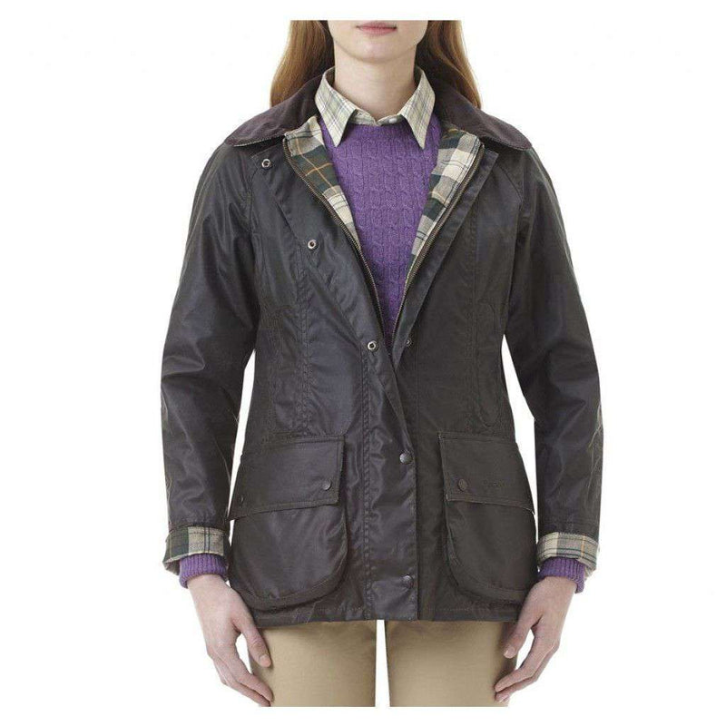 barbour beadnell wax jacket sage