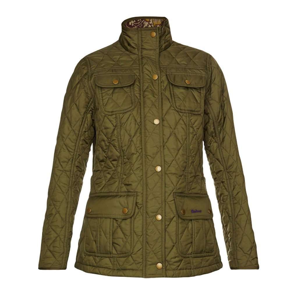 Barbour Morris Utility Quilted Jacket in Olive