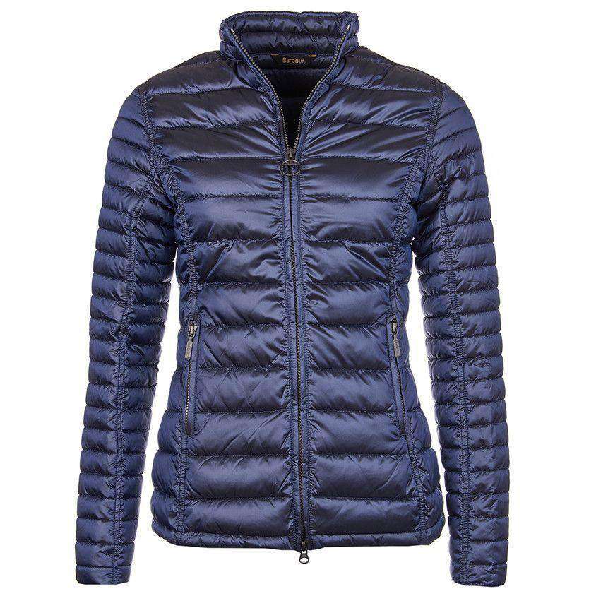 manager acuut vuilnis Barbour Clyde Short Baffle Quilted Jacket in Royal Navy – Country Club Prep