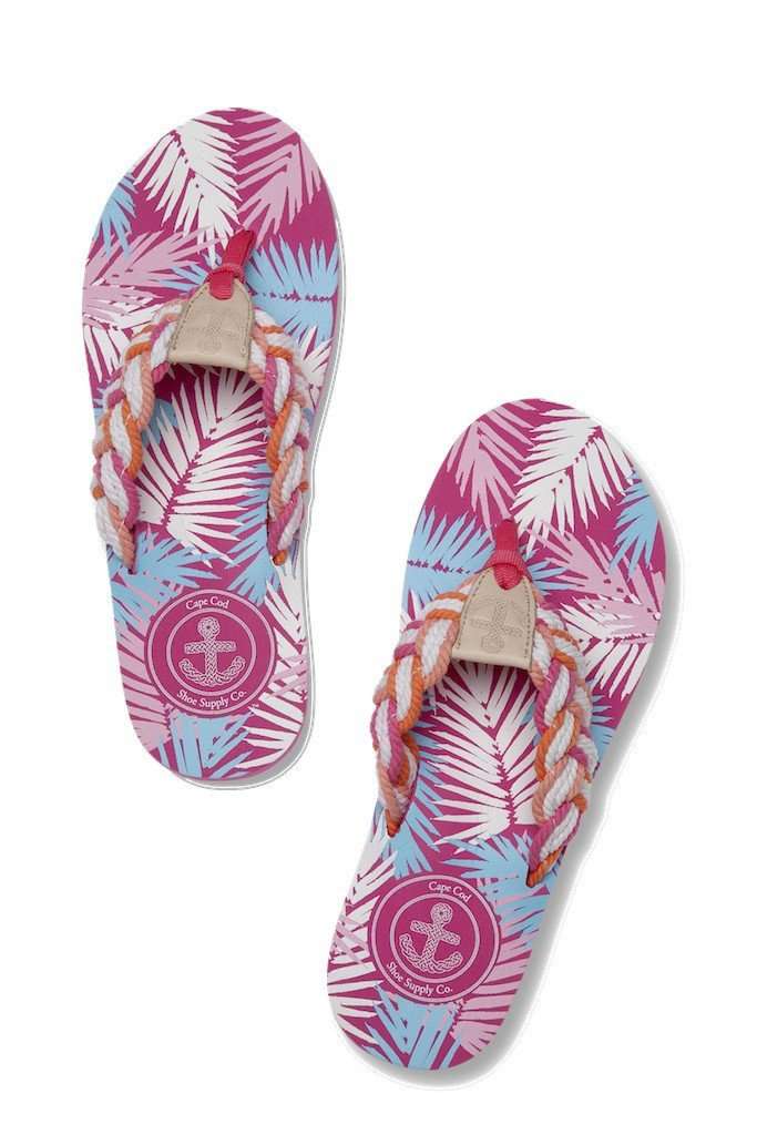 Mainsail Flip Flop in Palm by Cape Cod Shoe Supply Co.