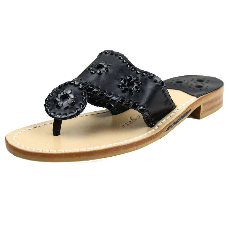 Palm Beach Jack Sandal in Black | Jack Rogers