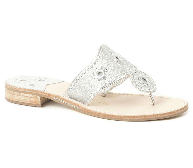 Jack Rogers Sparkle Jack Sandal in Silver