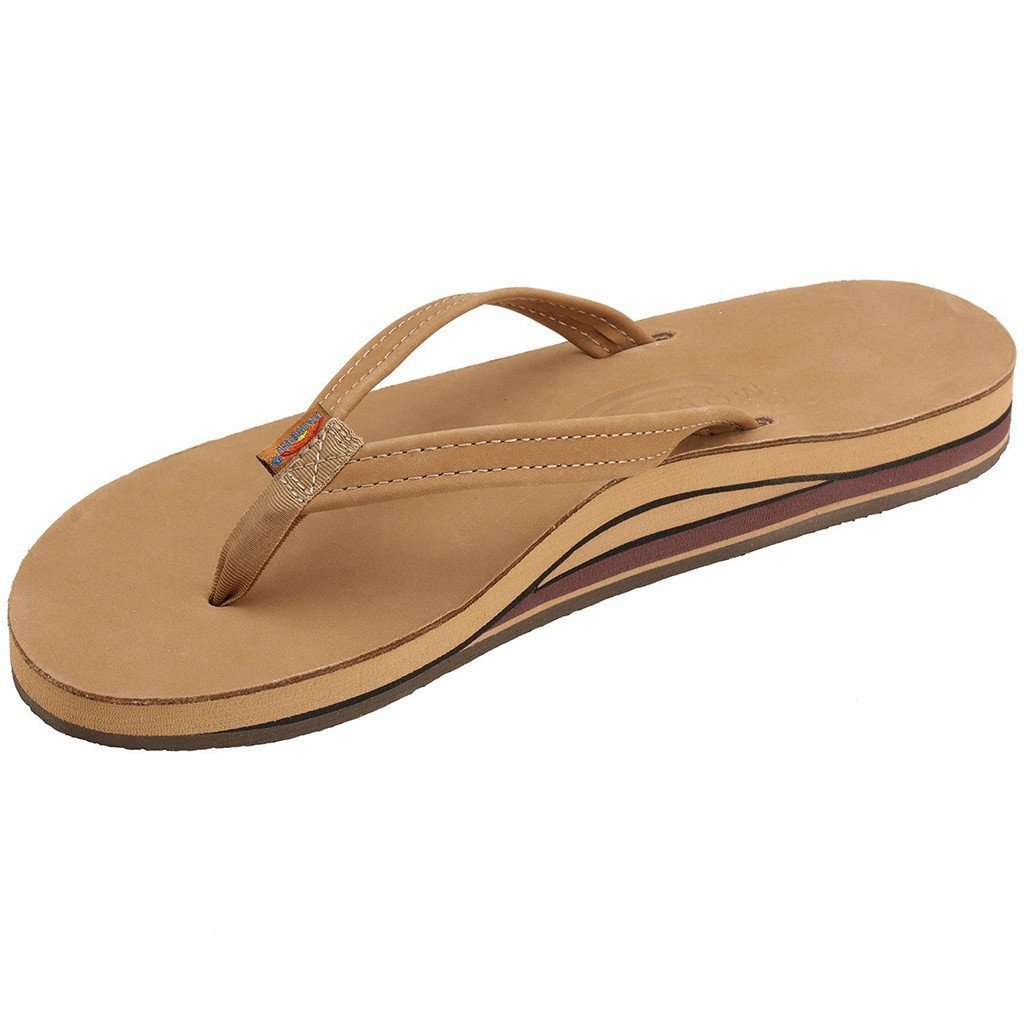 rainbow sandals narrow strap