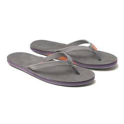 women's gray flip flops