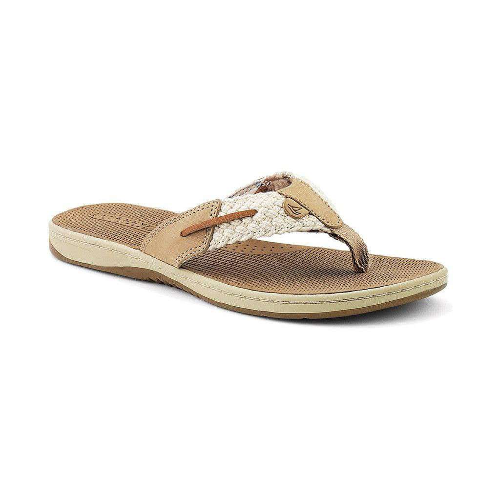 Sperry Women's Parrotfish Thong Sandal in Ivory – Country Club Prep