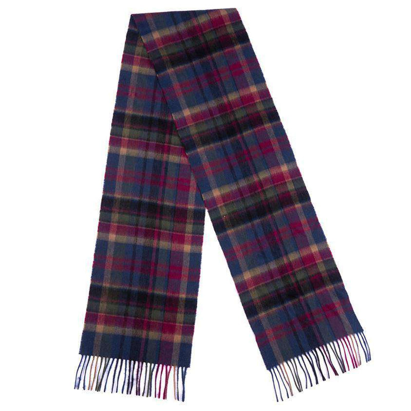 barbour vintage winter plaid scarf