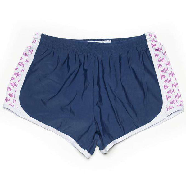 Krass and Co Prep Schools Shorts in Navy with Fish