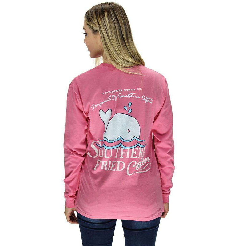 Southern Fried Cotton Baby Whale Long Sleeve Tee Shirt in Crunchberry ...