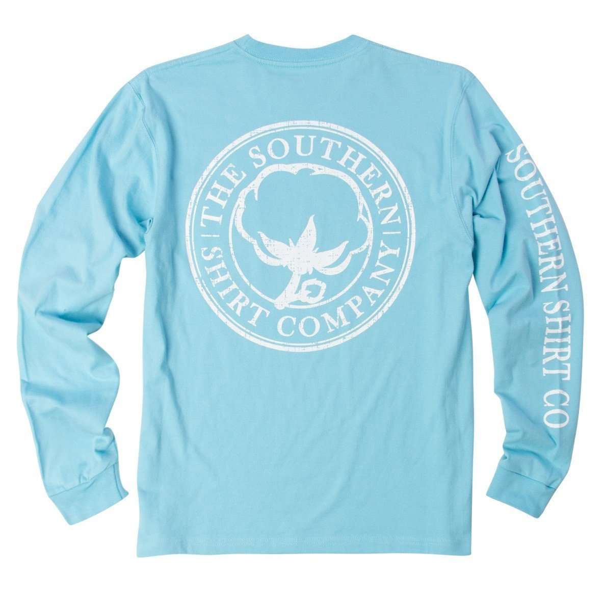 Southern Shirt Company Seaside Logo Long Sleeve Tee in Atlas Blue ...