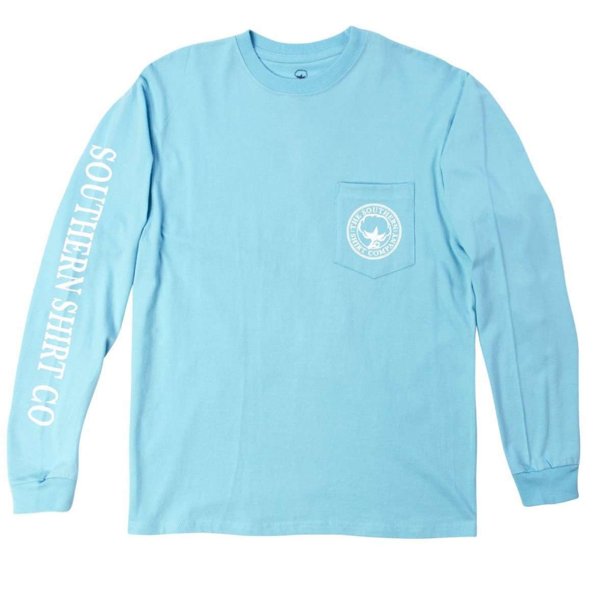 Southern Shirt Company Seaside Logo Long Sleeve Tee in Atlas Blue ...