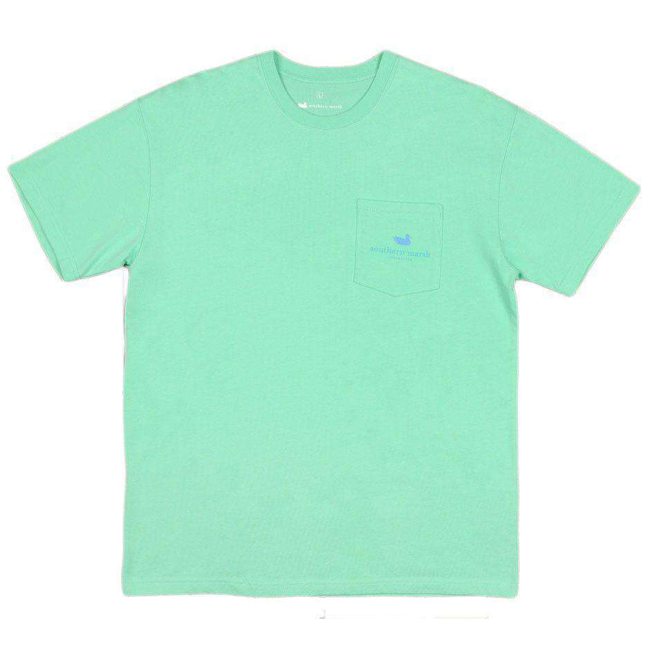 Southern Marsh Signature Coin Tee in Bimini Green