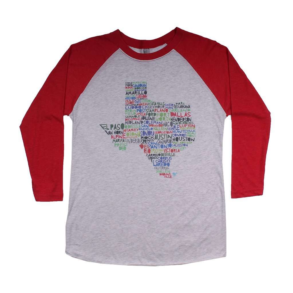 red raglan shirt