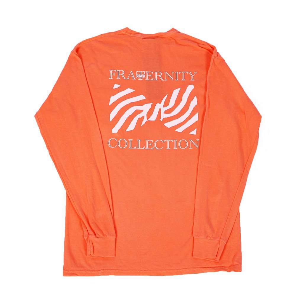 Frat Collection The Signature Unisex Long Sleeve Tee Shirt in Salmon ...