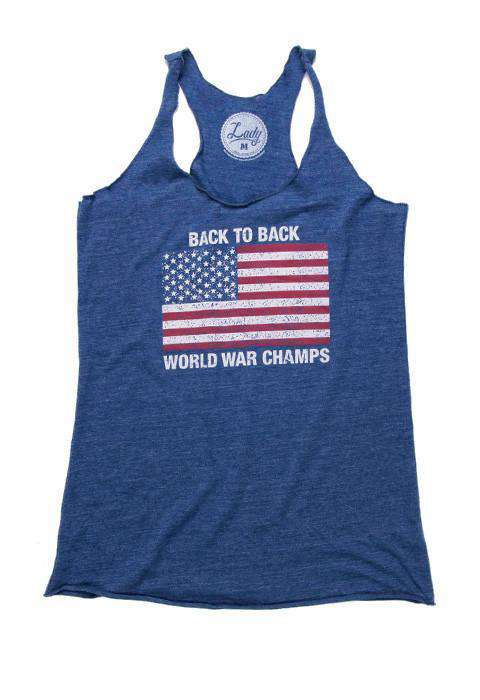 back to back world war champs women's tank