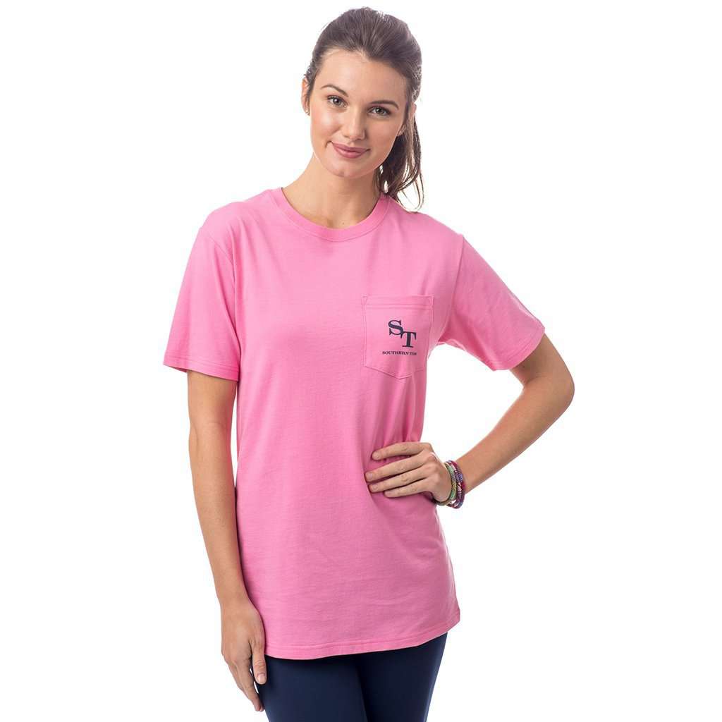 Southern Tide Womens Skipjack Graphic T Shirt In Smoothie Pink