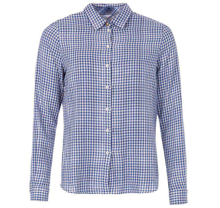 Barbour Bower Shirt in Navy Gingham