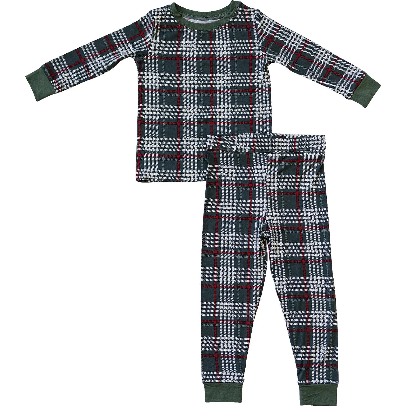 Green Plaid 2 pc Christmas set