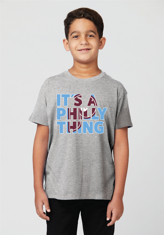 Philadelphia Phillies Youth Philthy Tshirt Medium / Heather Gray