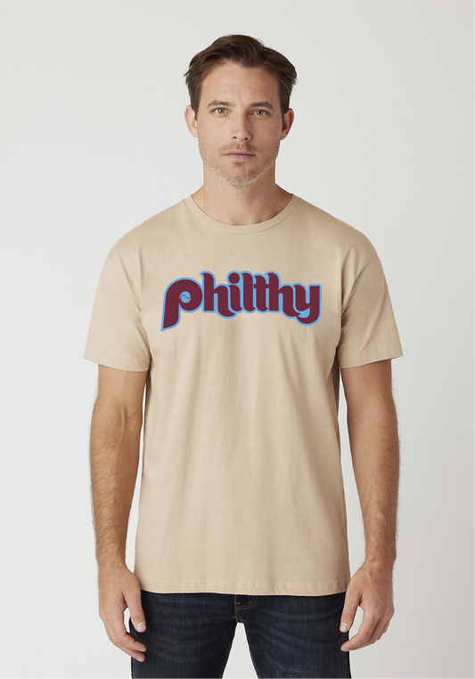 The Supporter Section MLB Philadelphia Phillies Its A Philly Thing Throwback Fill T-Shirt XXL / Cream