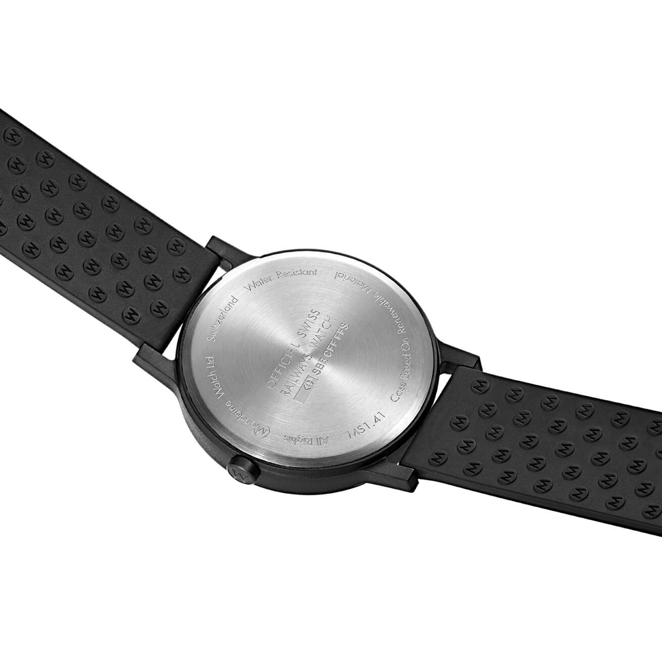 Sustainable Materials: Large Black Case Watch