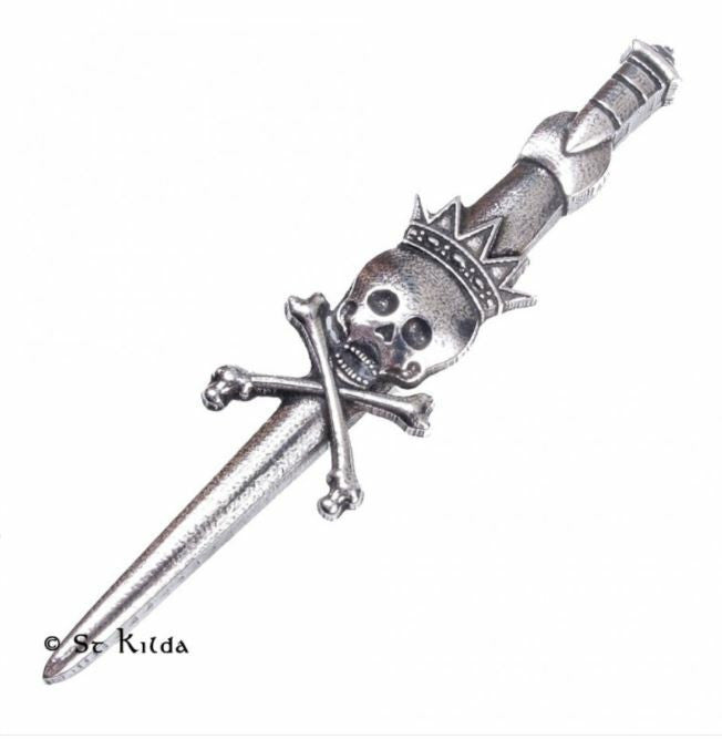 Premium Sword of State Antique Silver Kilt Pin