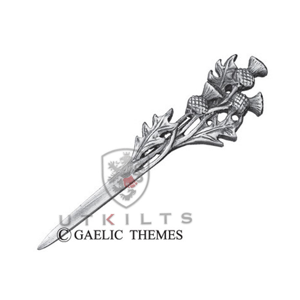 Premium Sword of State Antique Silver Kilt Pin