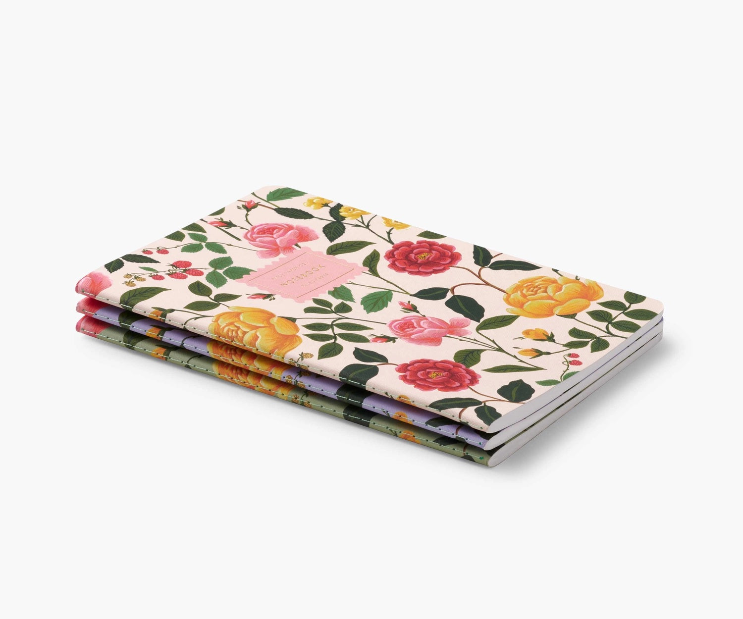Roses Notebooks, Set of 3