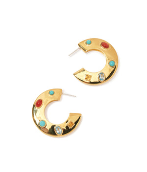Saucer Hoops - Dotted Stone - Salutations Home
