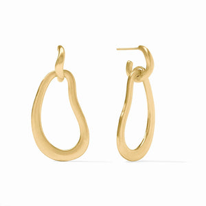 Wave Doorknocker Earring-Gold - Salutations Home