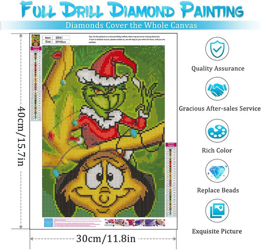 Halloween Diamond Painting Kits for Adults - 5D 13.8X21.7inch, Friends
